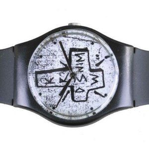 KR3W Freshman WATCH Black Cross ONE SIZE Stainless Steal Case Back